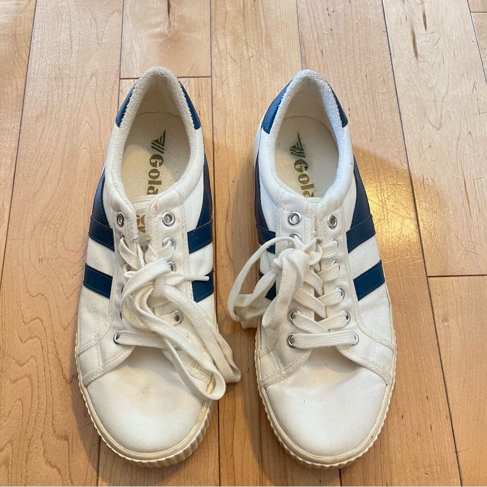 Gola Mark Cox White Navy Tennis Sneakers size nine (9) - Picture 2 of 8